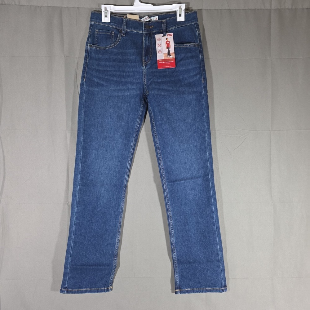 Levi's Boys' 514 Straight Fit Performance Jeans - Medium Wash 18 Reg 29x31